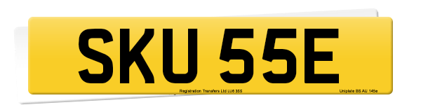 Registration number SKU 55E